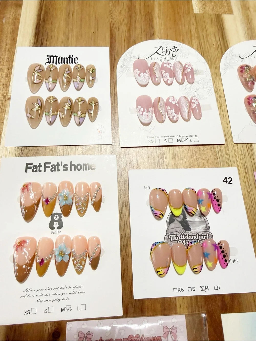 Press On Nails Size Medium Lot of 10 Sets New